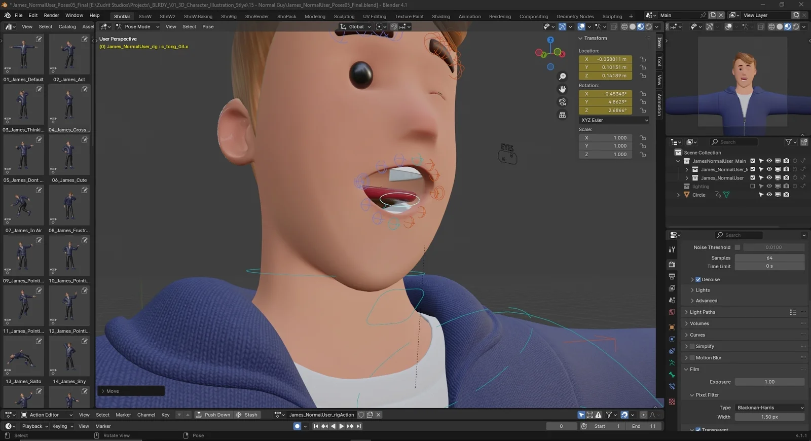 Cartoon Man Rigged screenshot 6
