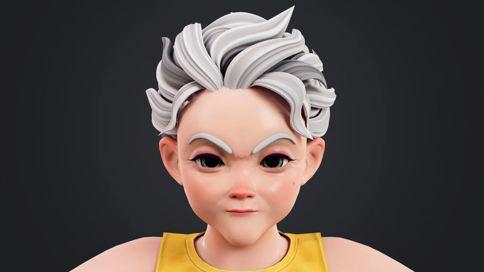 Cartoon Old Woman Rigged screenshot 7