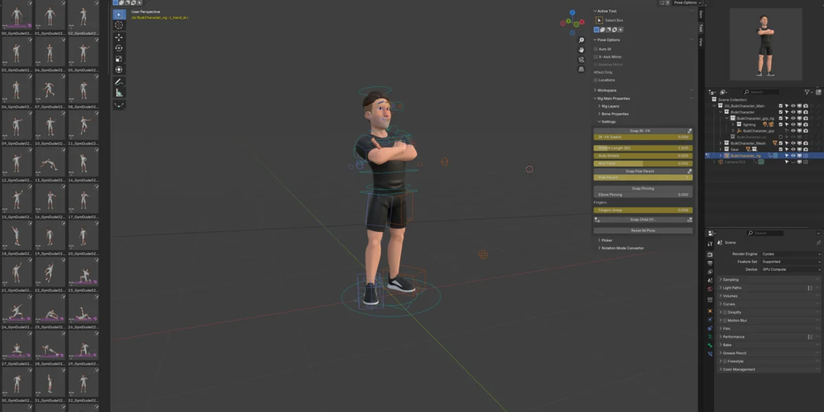 Cartoon Pixar Fitness Man screenshot 2