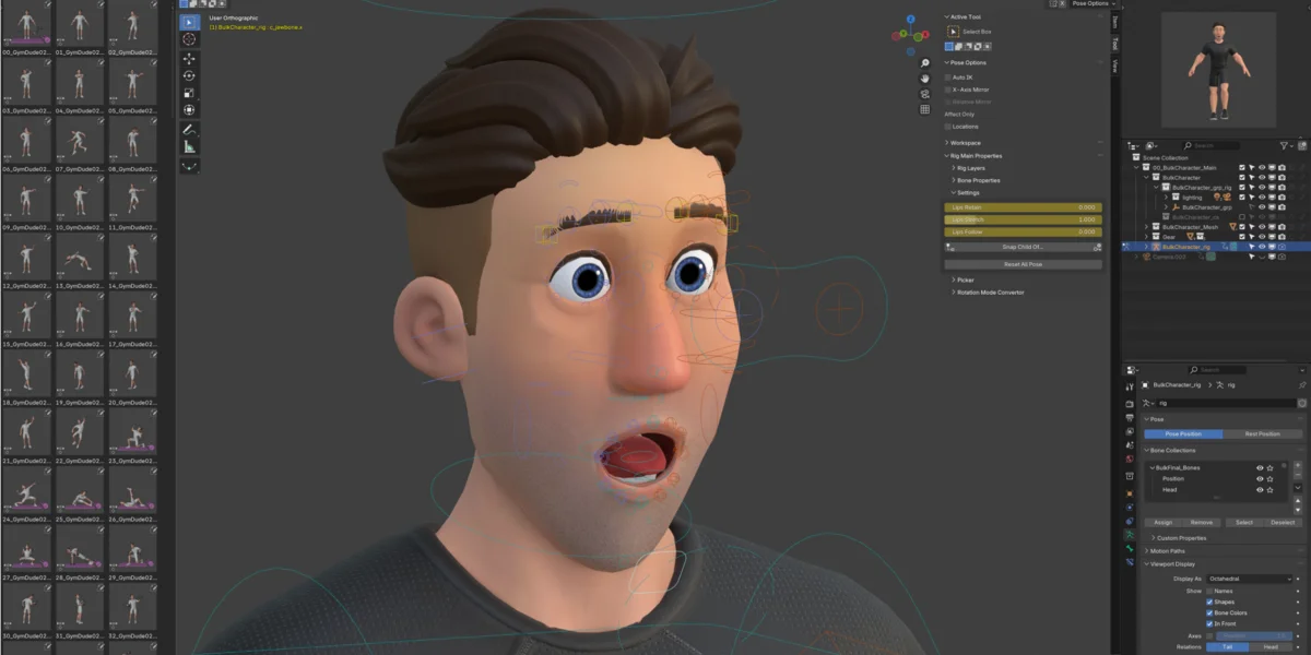 Cartoon Pixar Fitness Man screenshot 3