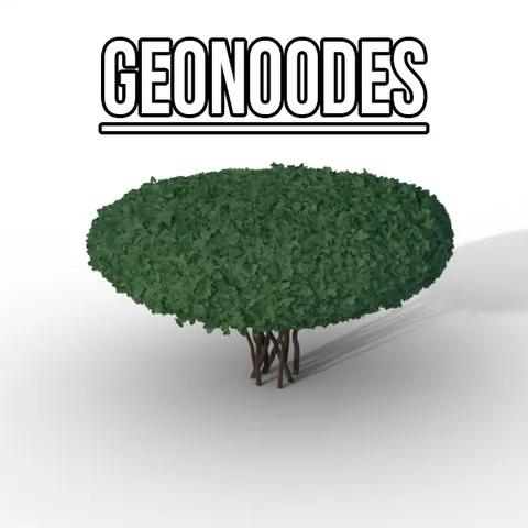 Cartoon Spindle Tree Generator - Blender geometry nodes