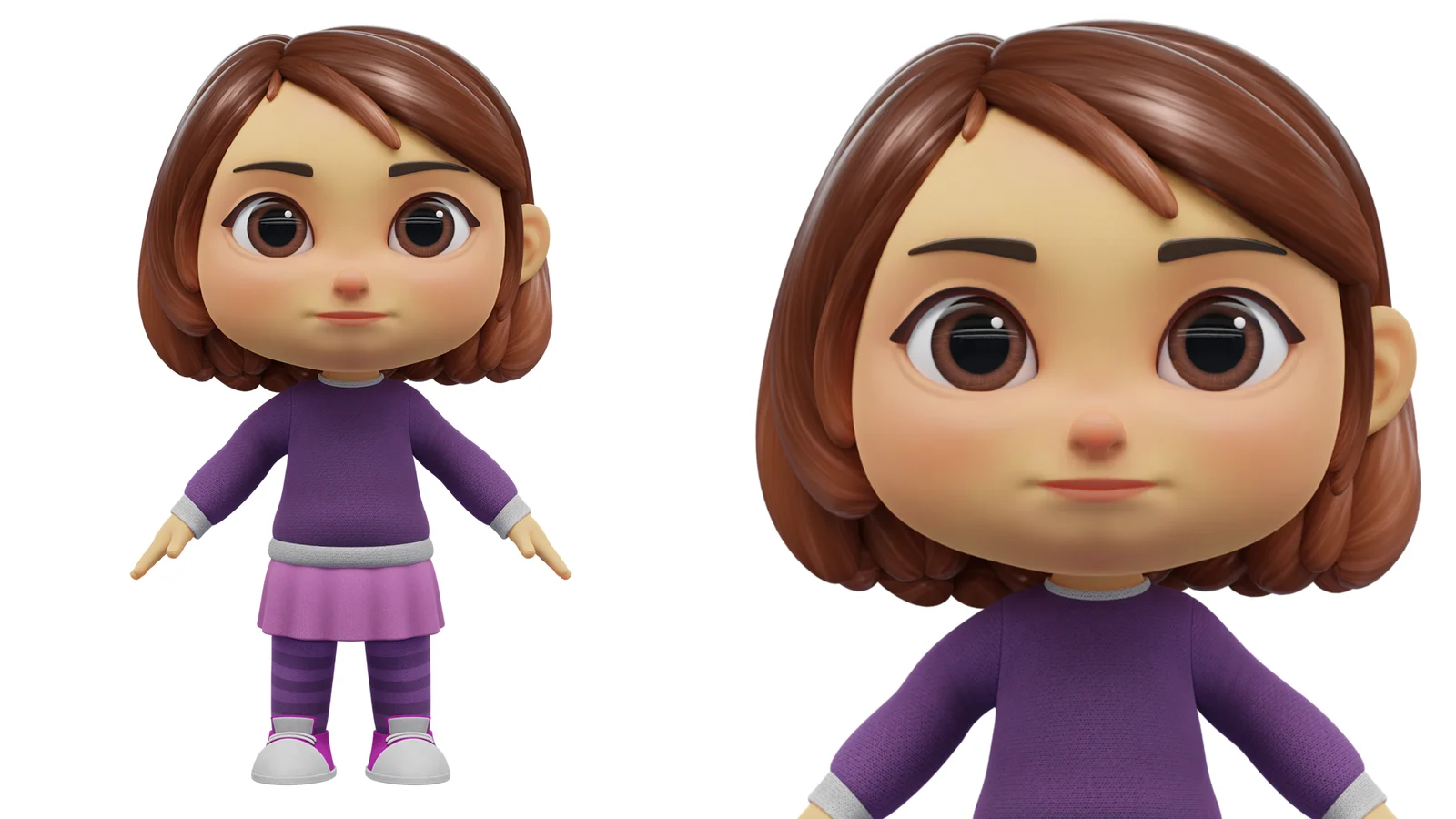 Cartoon White Girl screenshot 3