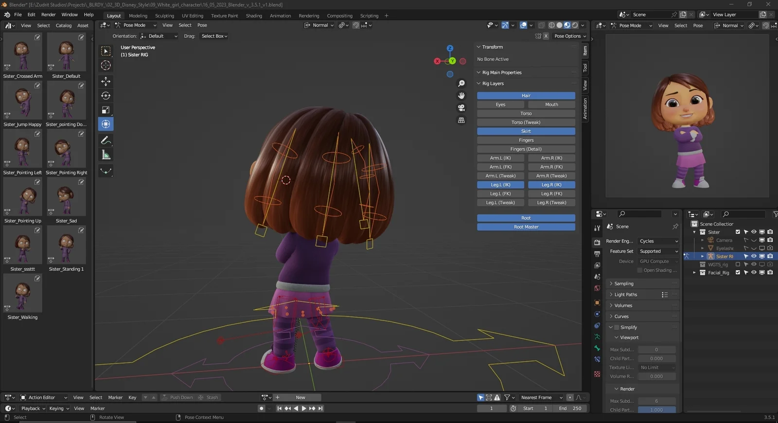 Cartoon White Girl screenshot 6