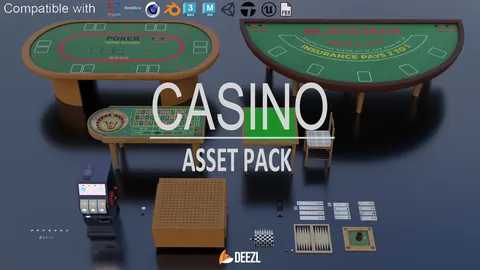 Casino Asset Pack - Blender 3d models
