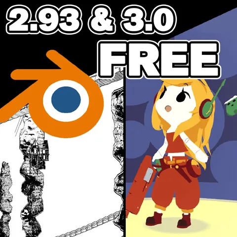 Curly Brace & Black White Scenes - Blender scenes