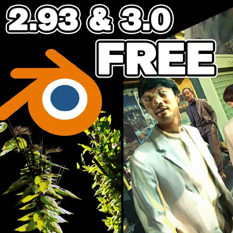 Procedural Plants & ToonStreet - Blender scenes