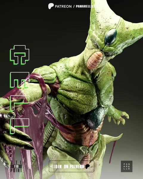 Imperfect Cell Statue - Blender 3d models