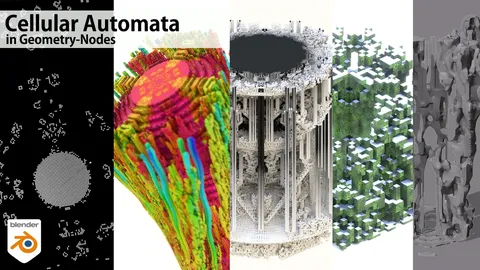 Cellular Automata - Blender geometry nodes