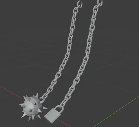 Chain Ears and Tail Set - Blender 3d models