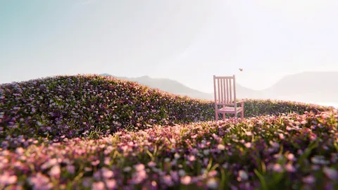 Champ De Fleurs - Blender geometry nodes