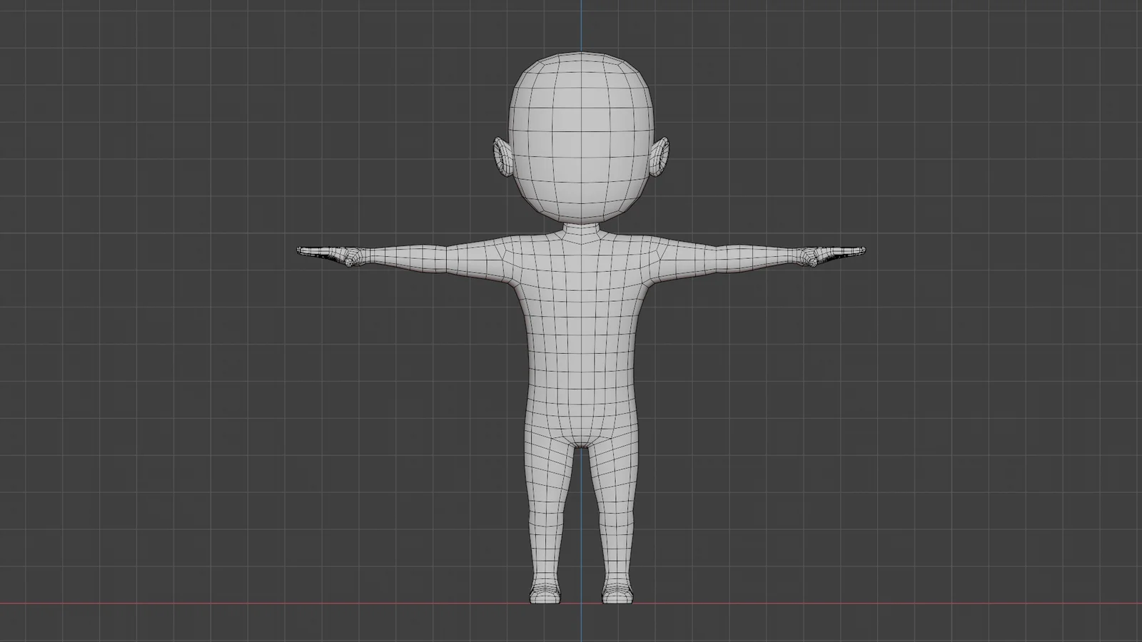 Male Boy Base Mesh screenshot 5