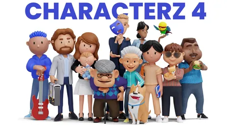 Characterz 4 - Blender 3d models