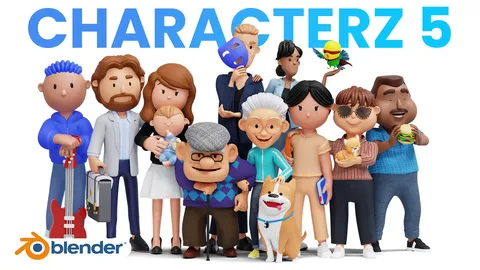 Characterz 5 - Blender 3d models