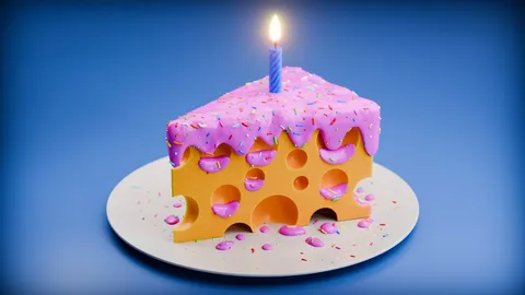 Cheese Cake Artwork - Blender scenes