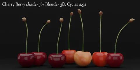 Cherry Berry Materials - Blender shaders