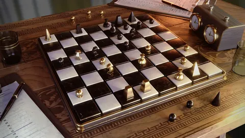 Modern and Classic Chess Set - Blender 3d models