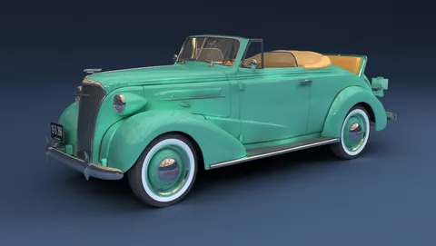 Chevrolet 1937 Cabriolet - Blender 3d models