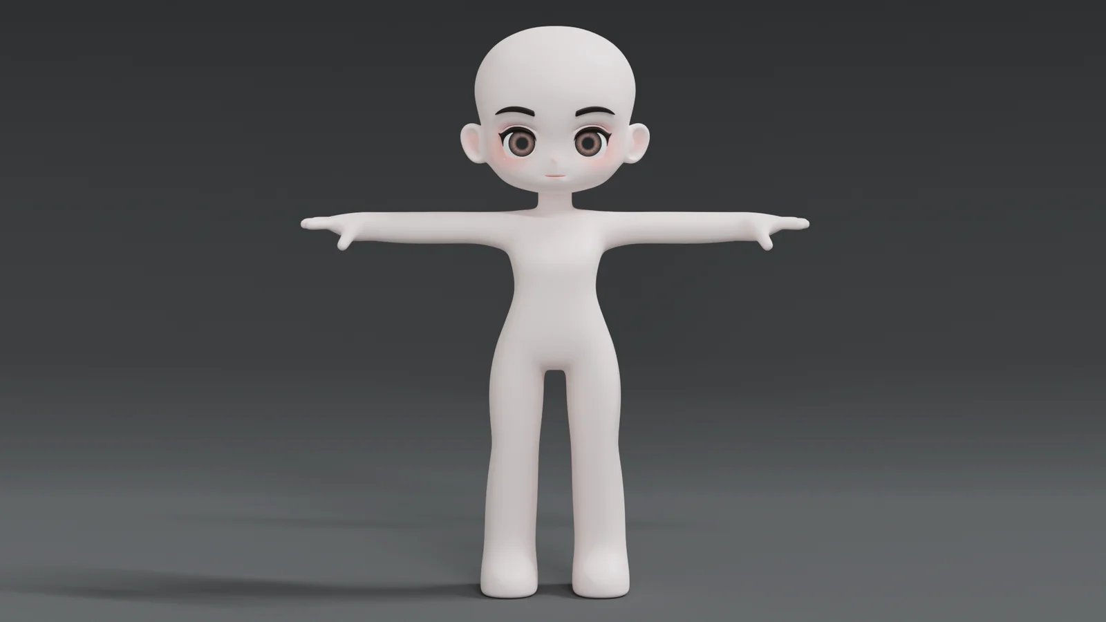 Chibi Character Base Mesh screenshot 2