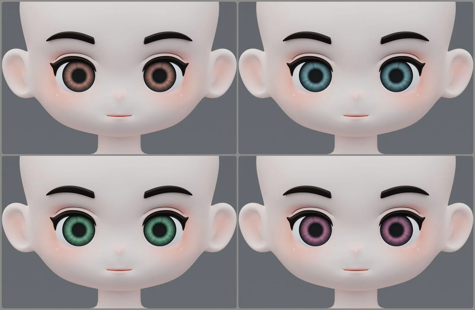 Chibi Character Base Mesh screenshot 5