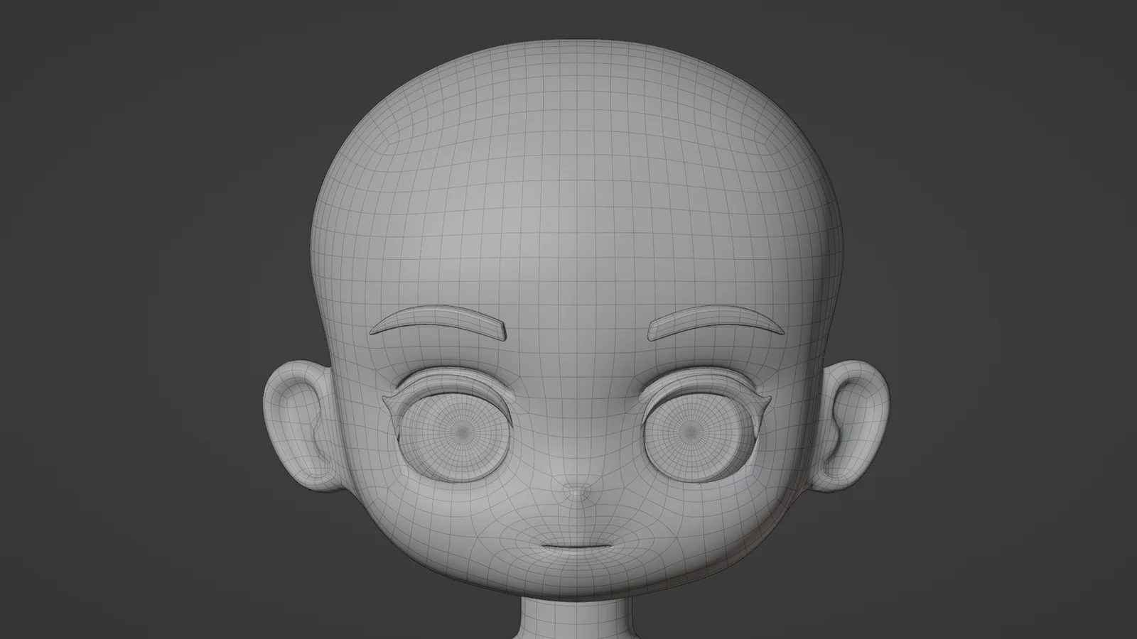 Chibi Character Base Mesh screenshot 7