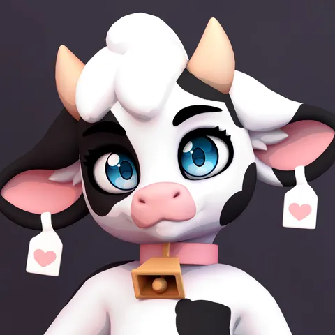 Chibi Cow - Blender 3d models