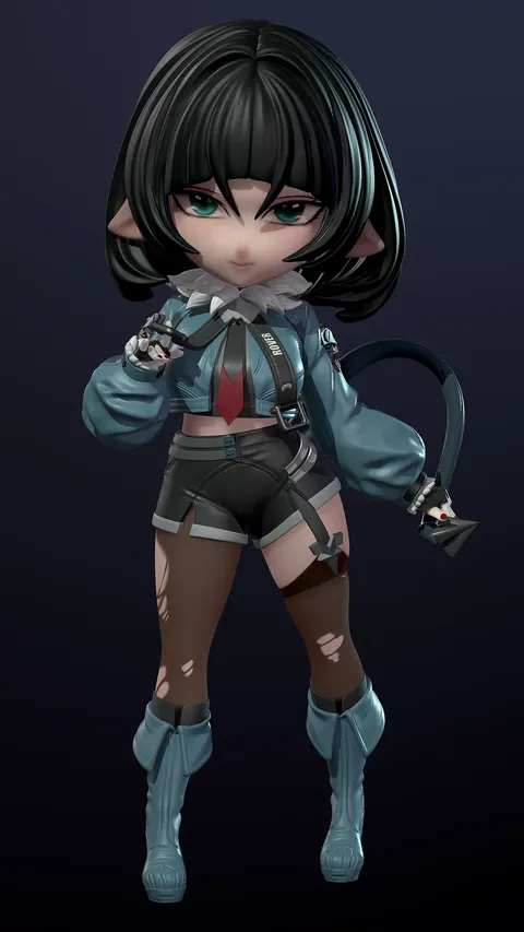 Chibi Jane Doe - Blender 3d models