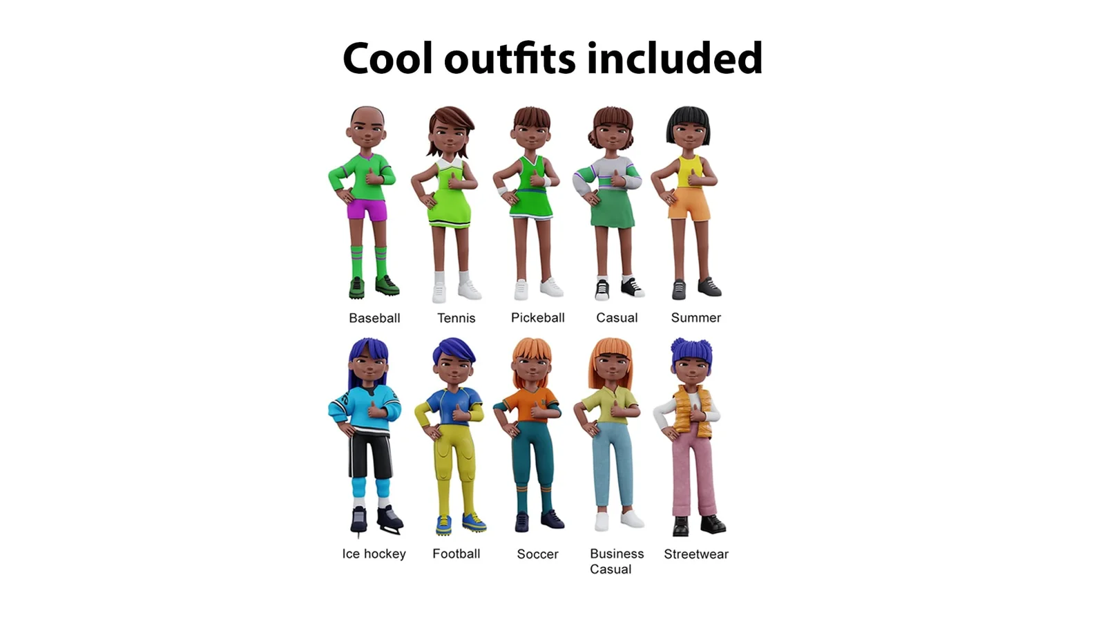 Chibiz Modular Female Character screenshot 8