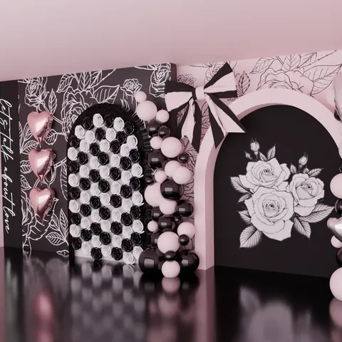 Chic Bows 'N Roses Photobooth - Blender scenes