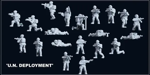 China Forces: UN and Assault - Blender 3d models