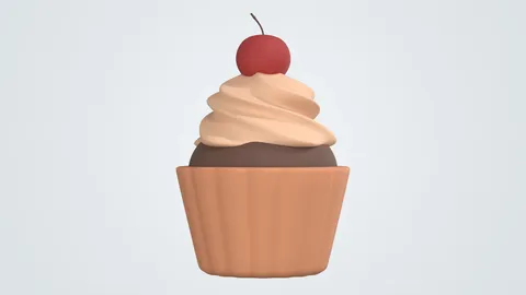 Chocolate Cupcake - Blender 3d models