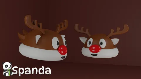 Christmas Deer Hat - Blender 3d models