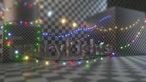 Christmas Fairy Lights - Blender geometry nodes