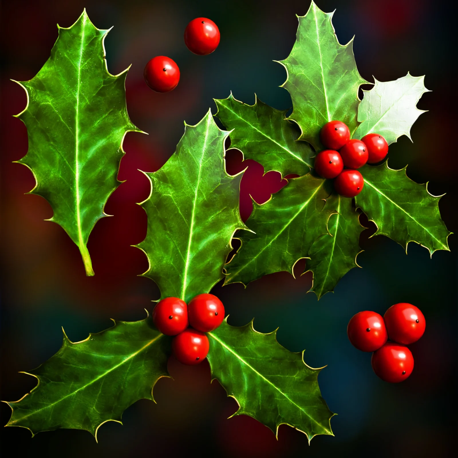 Christmas Holly Berries & Leaves screenshot 2