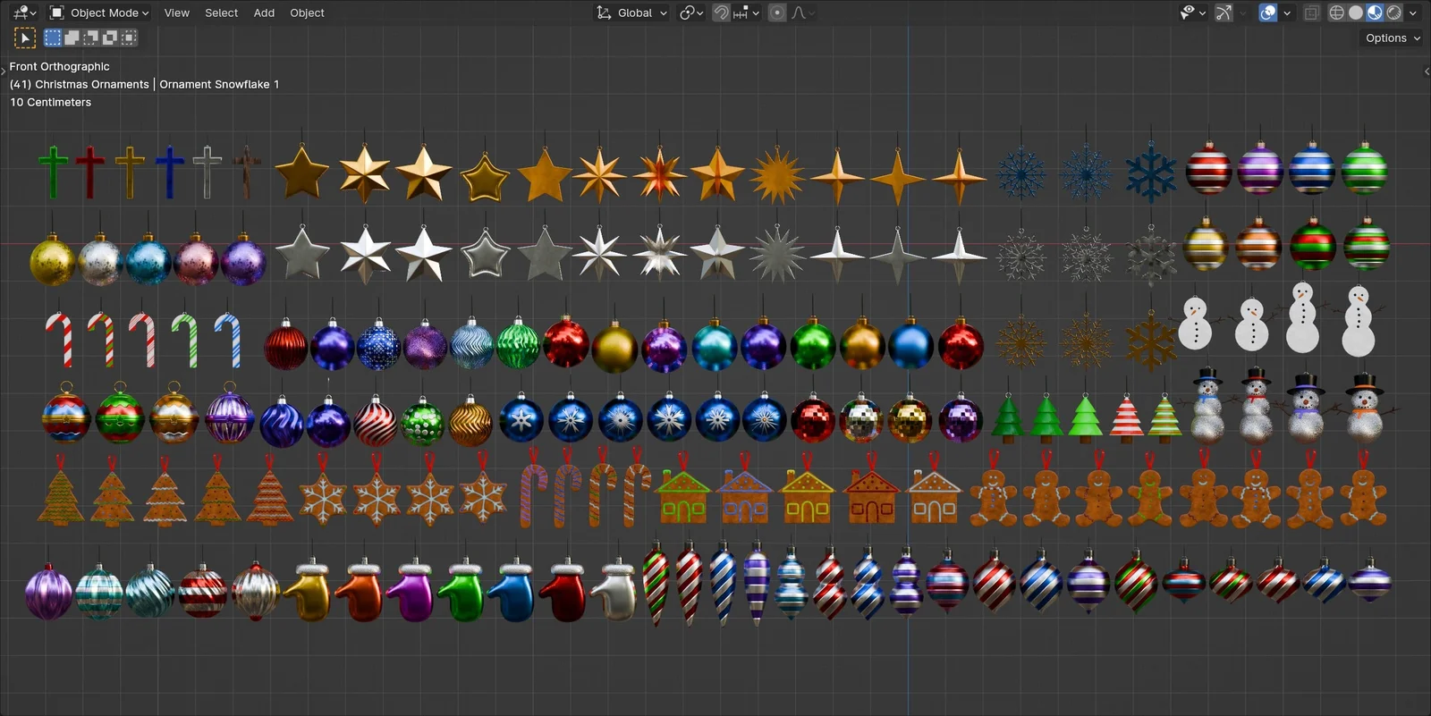 Christmas Ornaments Asset Pack screenshot 2