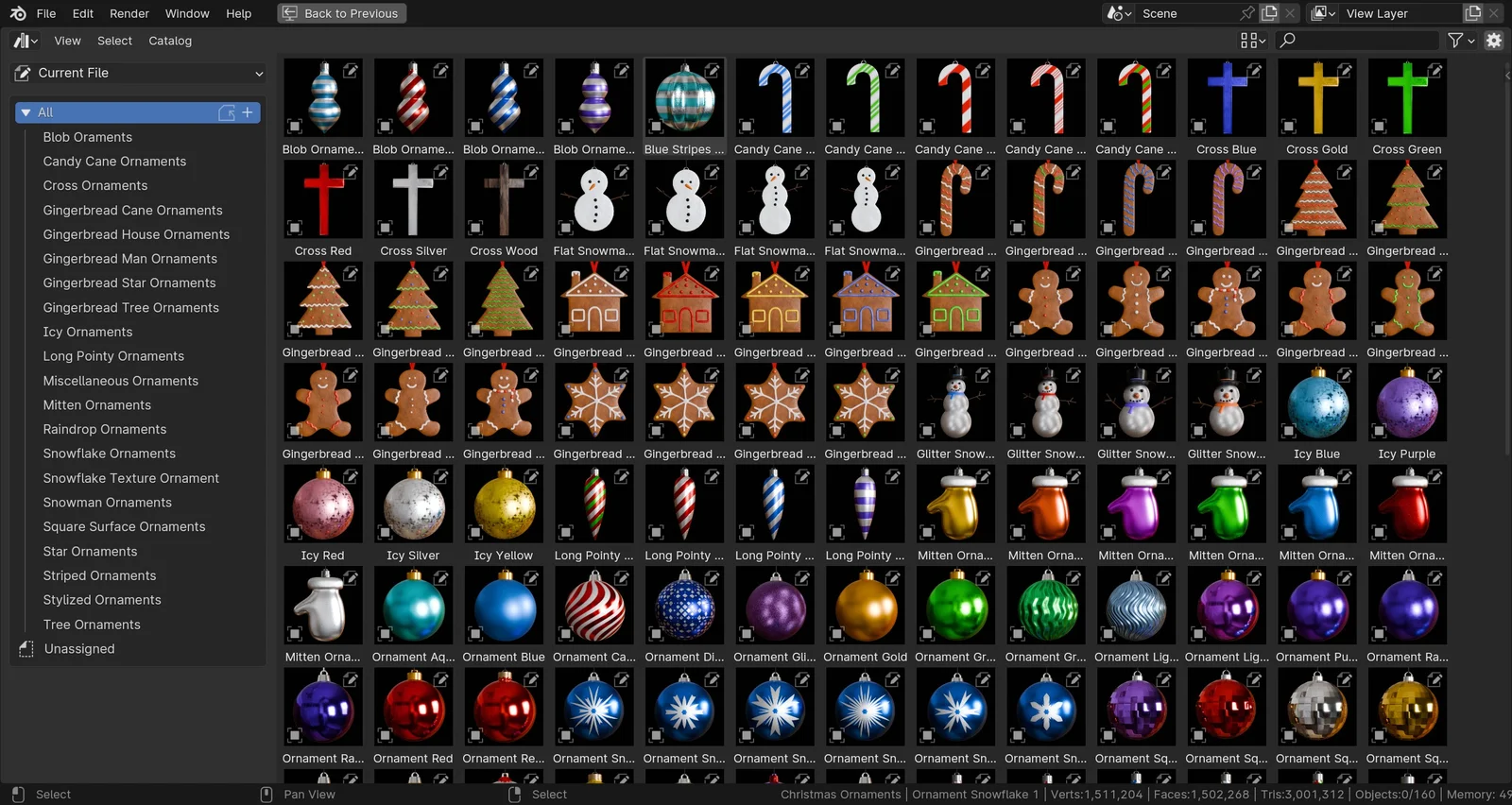 Christmas Ornaments Asset Pack screenshot 3