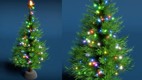 Christmas Tree Geometry Nodes - Blender scenes