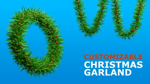 Christmas Wreath Generator - Blender geometry nodes