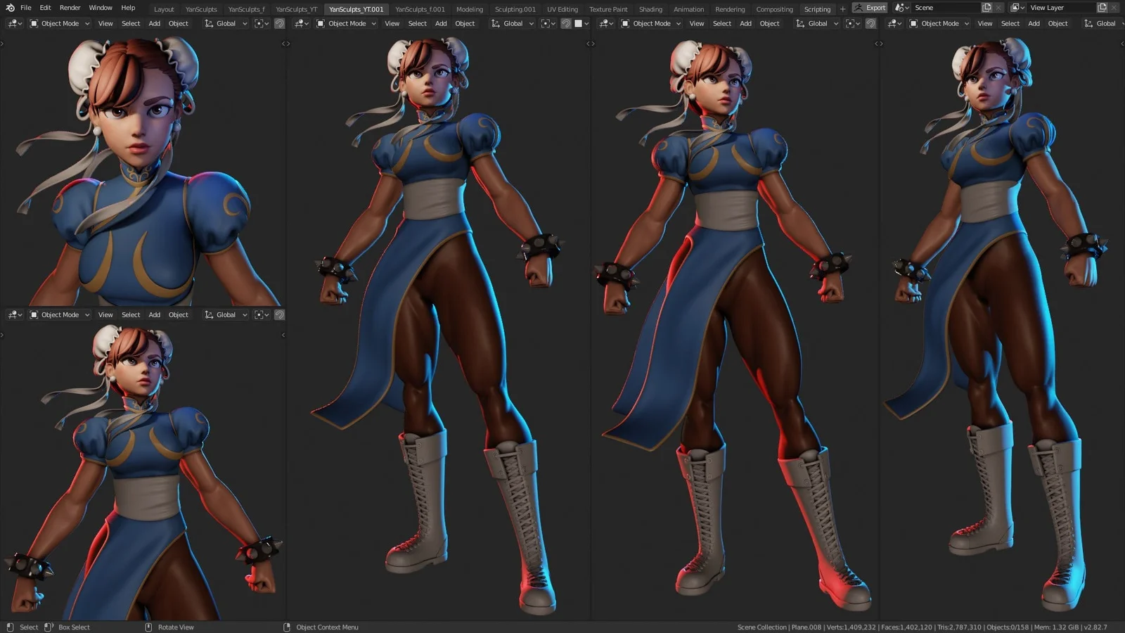 Chun Li Character Creation screenshot 3