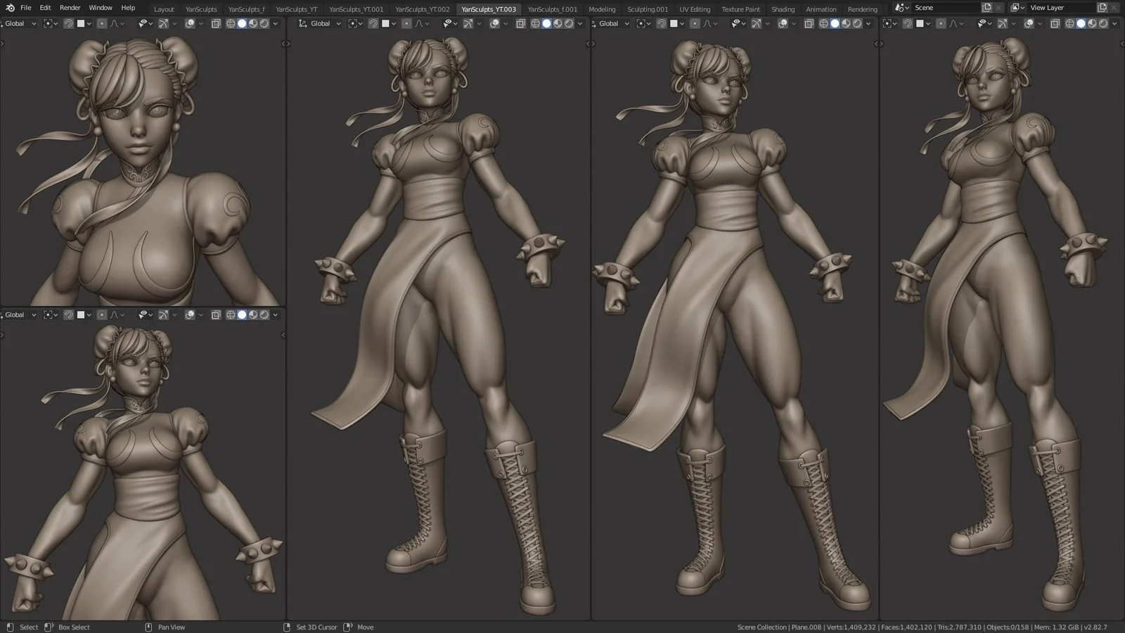 Chun Li Character Creation screenshot 5
