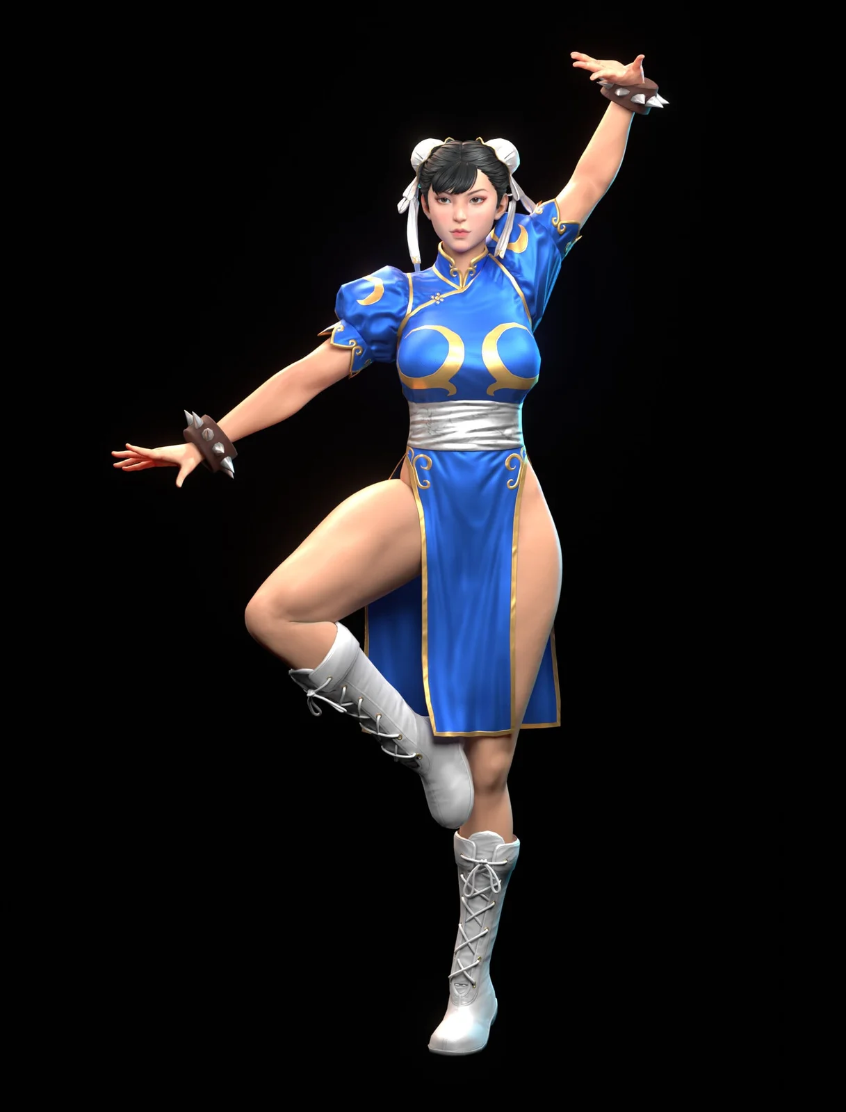 Chunli Character Modeling screenshot 4