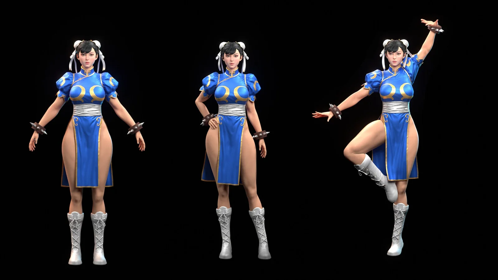 Chunli Character Modeling screenshot 5