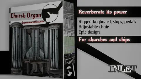 Church Pipe Organ - Blender 3d models