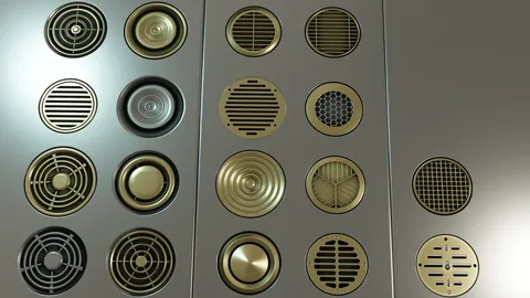 Circular Vents Decal Pack - Blender textures & materials