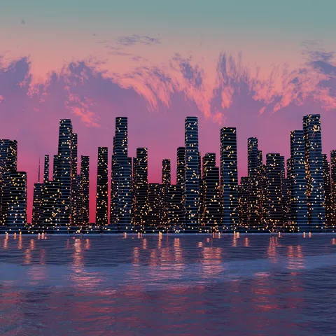 Procedural City Material - Blender shaders