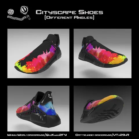 Cityscape Shoes - Blender 3d models