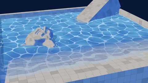 Clam3D Stylized Water - Blender geometry nodes