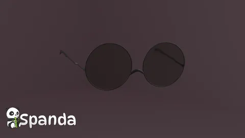 Classic Round Glasses - Blender 3d models