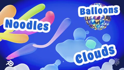 Claymorphism Asset Pack - Blender geometry nodes