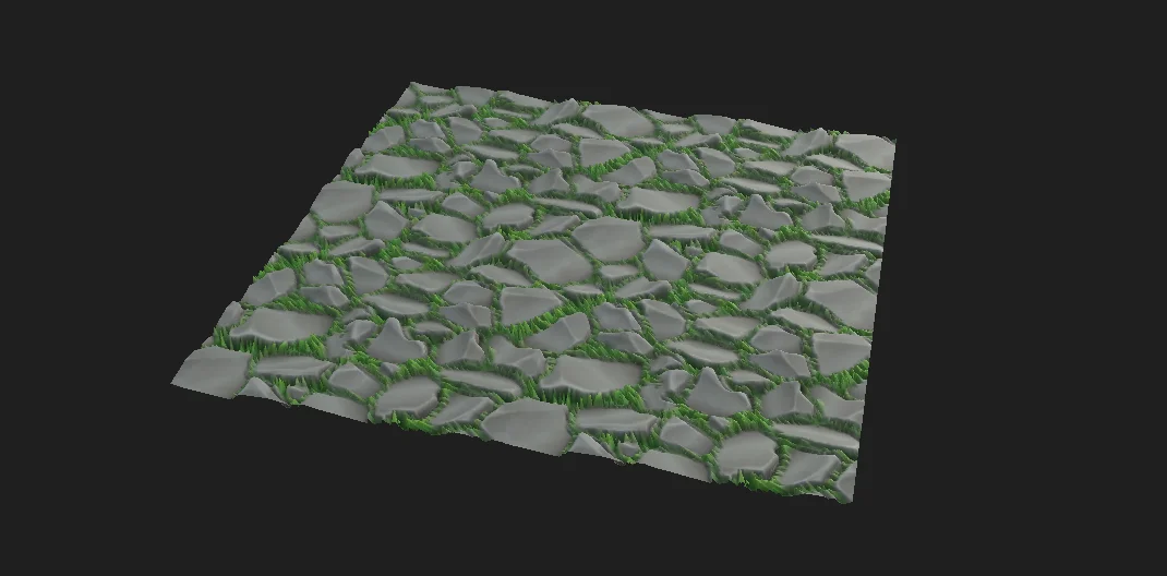 Stylized Cliff with Grass Material screenshot 2