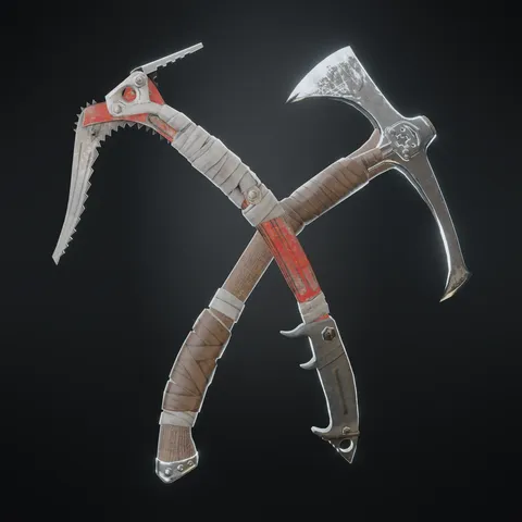 Climbing Axe Rig - Blender 3d models